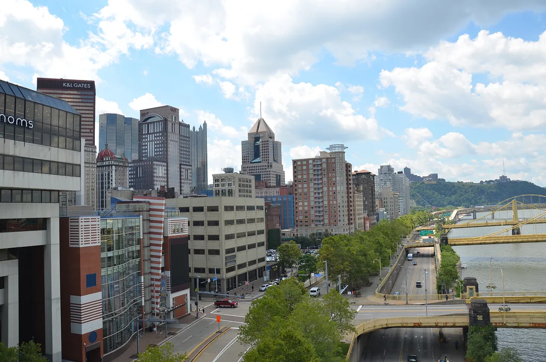 Pittsburgh skyline from the convention center